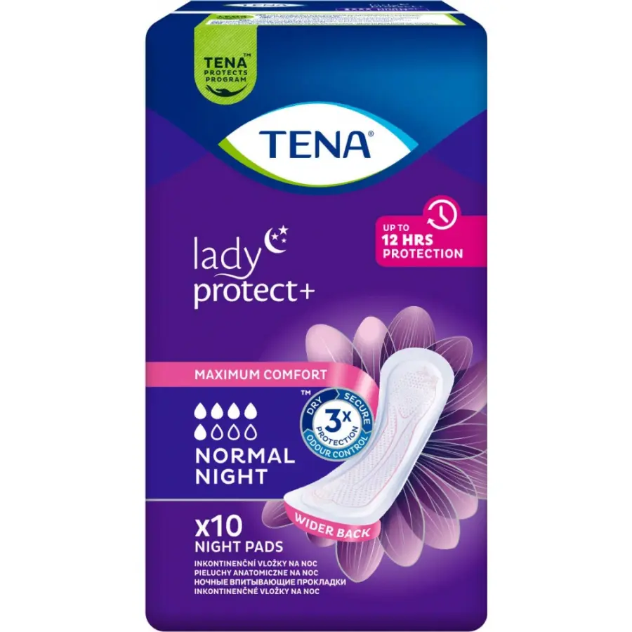 12593_TENA LADY PROTECT+ NORMAL NIGHT INKONTINENCNI VLOZKY 10KS